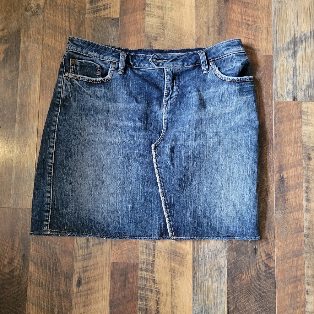 Silver Jeans joplin‎ Dark Denim Pencil Skirt size32